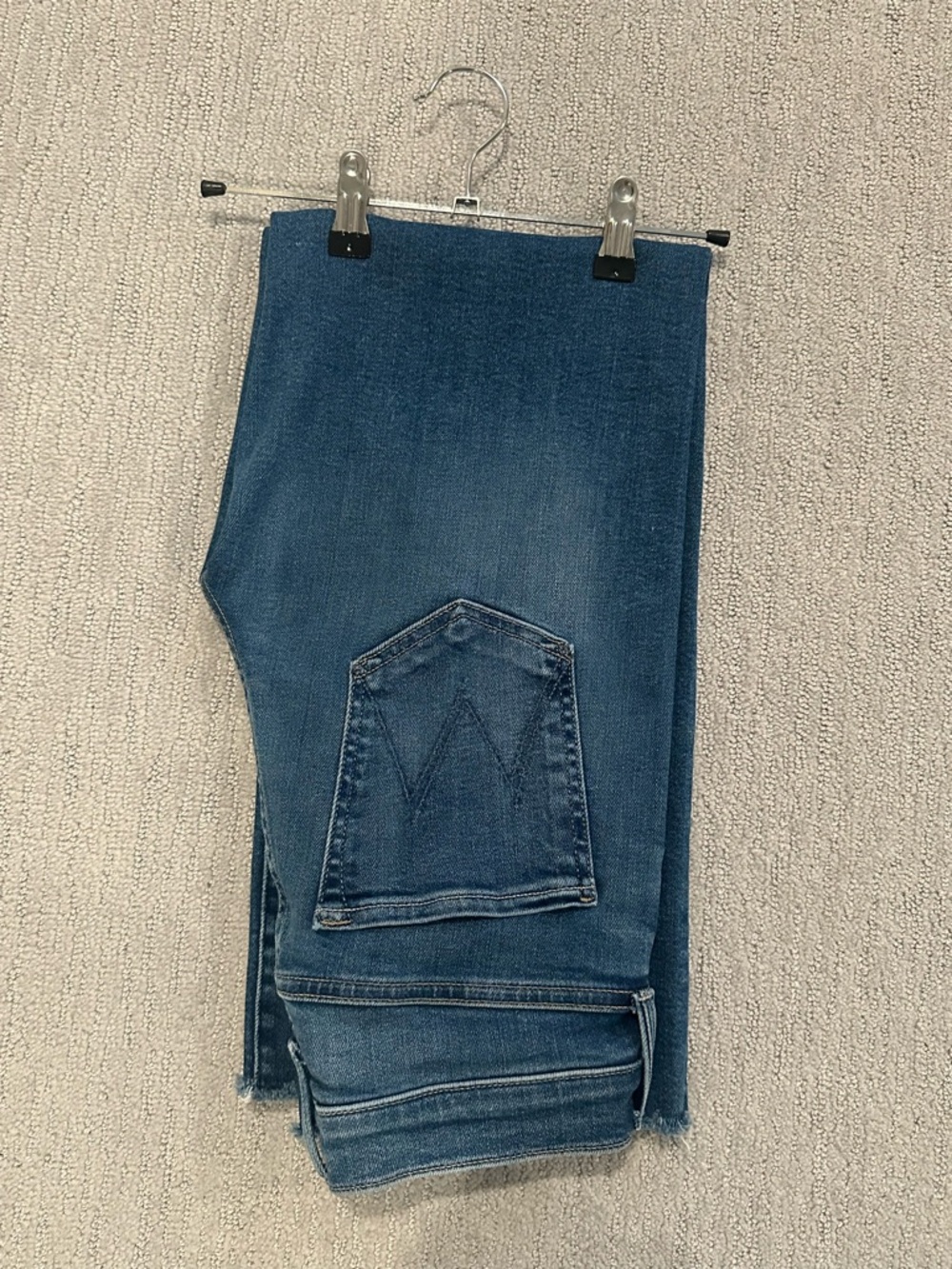 MOTHER The Mid Rise Rambler Zip Ankle Fray, in “Dugout Doobies,” size 26 - Picture 9 of 12